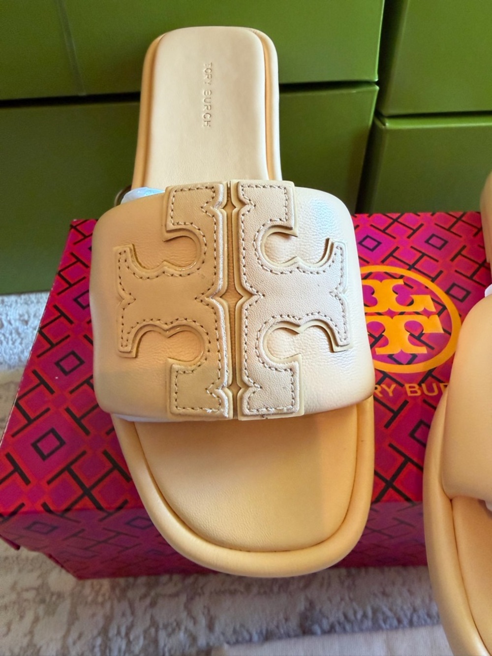 Tory Burch Double T Sport Slide Sandals - Picture 5 of 9